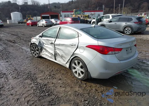 2013 Hyundai Elantra Limited from USA, damaged, VIN KMHDH4AE2DU504930